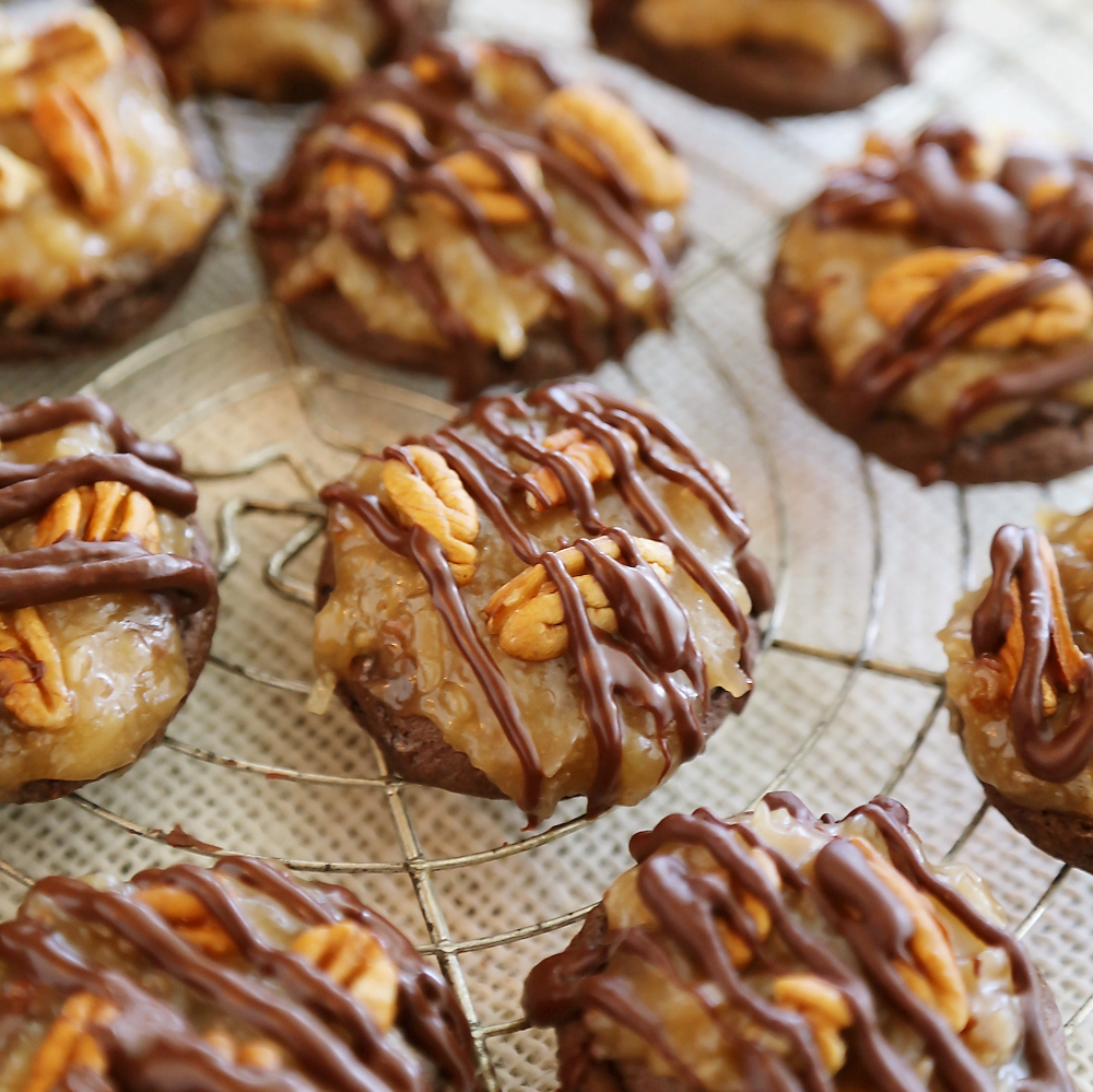 Gooey German Chocolate Cake Cookies