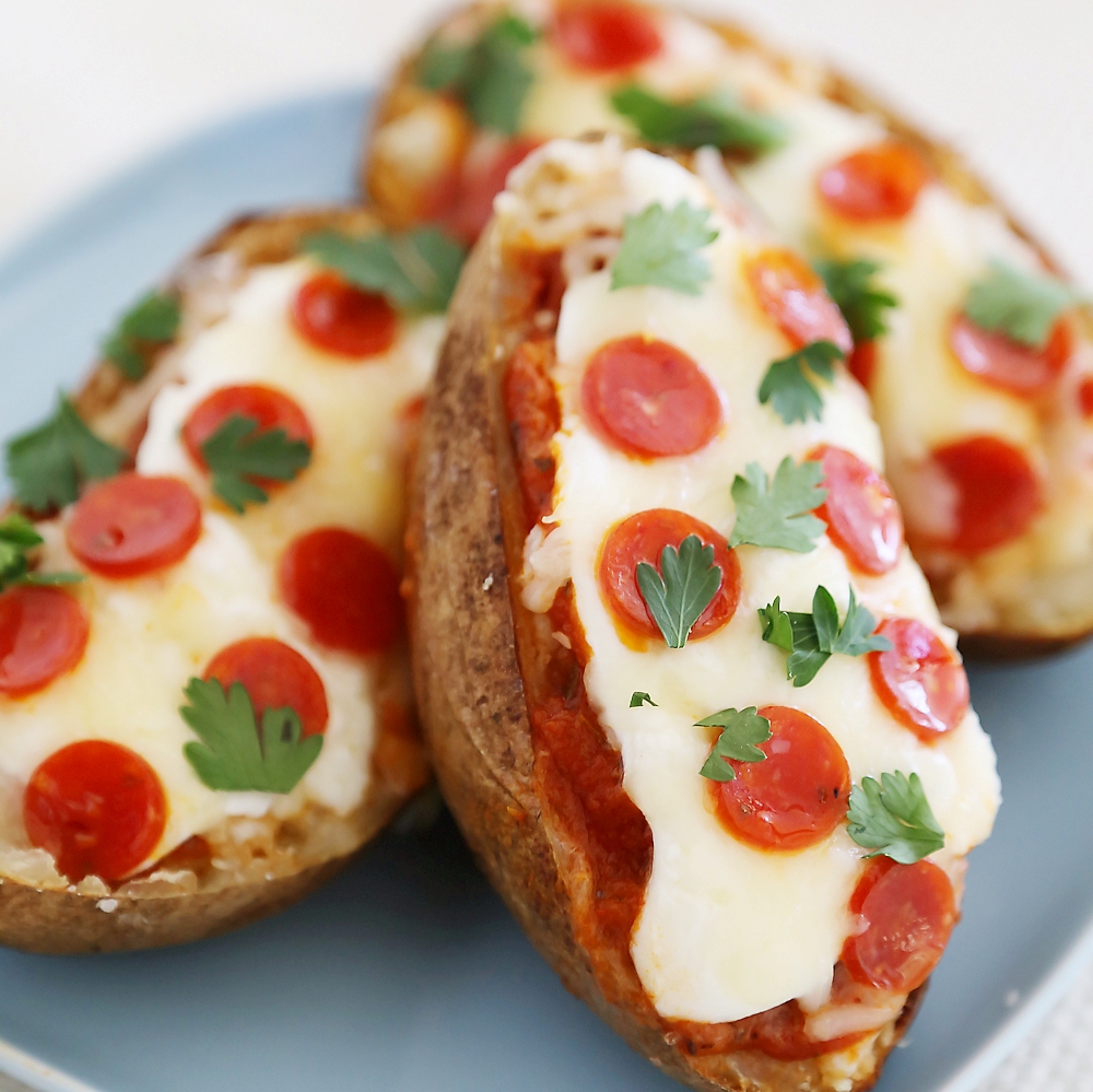 Pepperoni Pizza Potato Skins