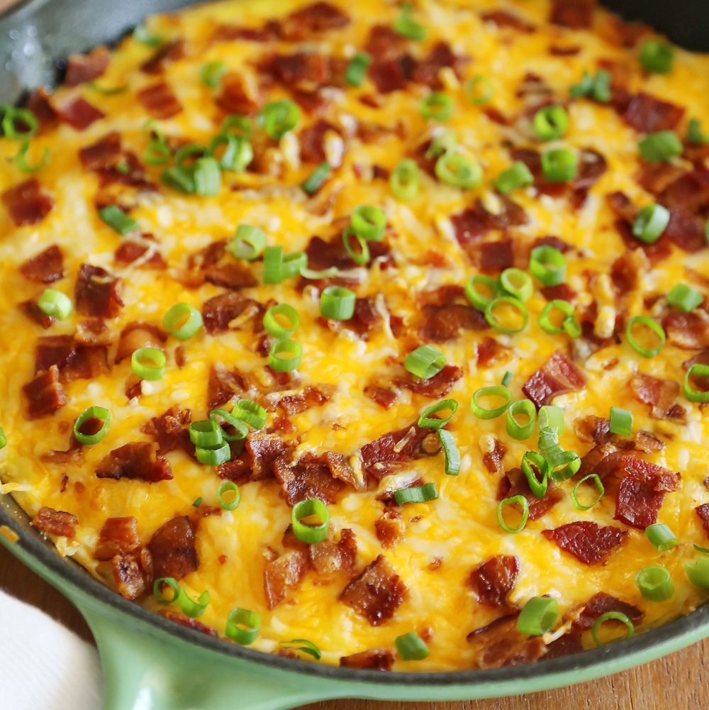 Cheesy Bacon Potato Frittata