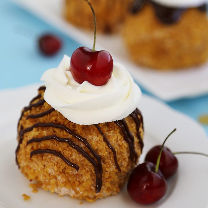 Easy Mexican Fried Ice Cream