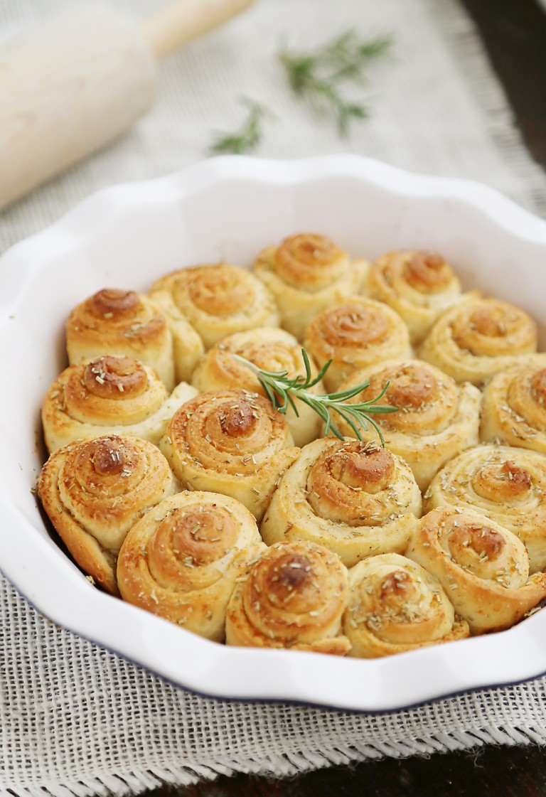 Garlic Butter Rosemary Rolls The Comfort of Cooking