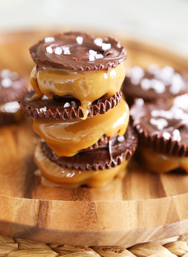 4Ingredient Salted Caramel Chocolate Cups The Comfort