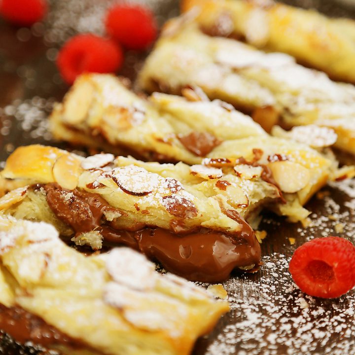 Easy Chocolate-Almond Puff Pastry Braid