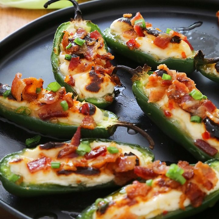 Bacon-Goat Cheese Jalapeño Poppers