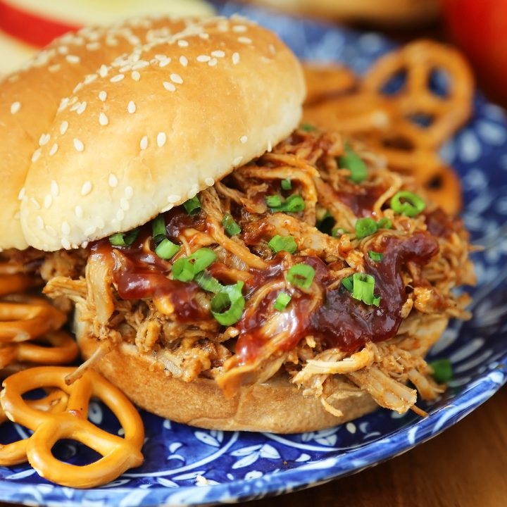 Slow Cooker Apple Cider BBQ Pulled Pork