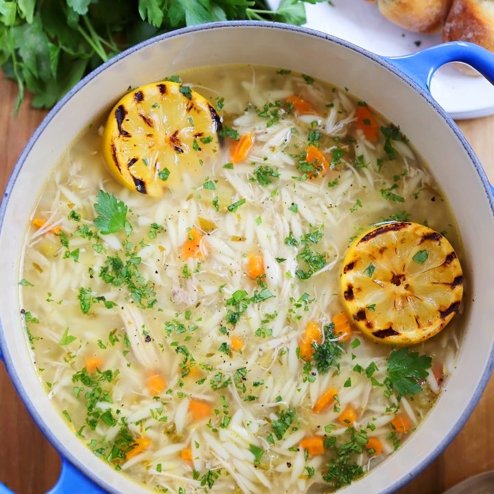 Lemon Orzo Chicken Soup