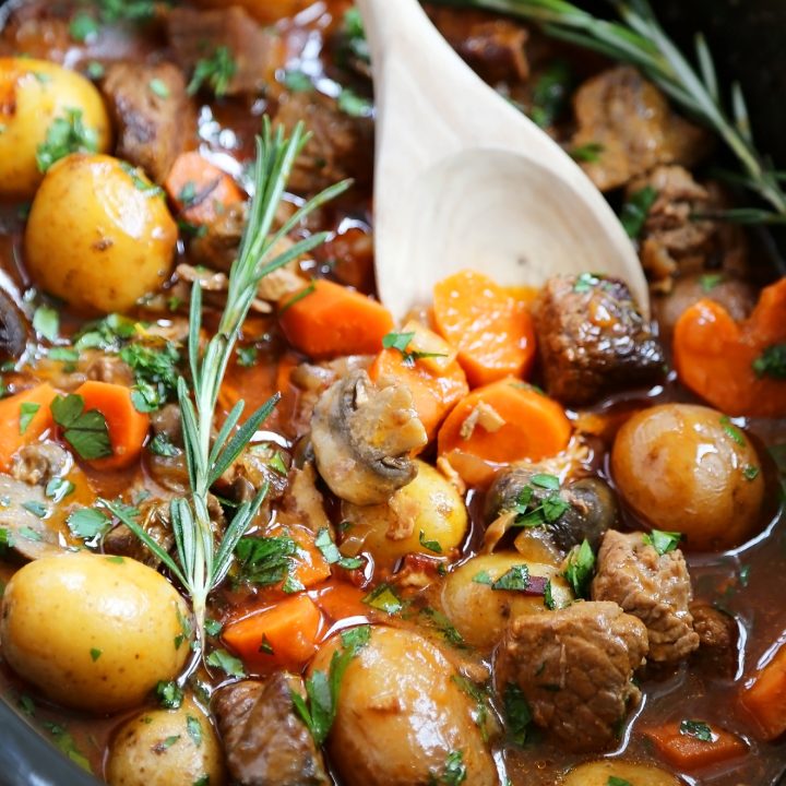 Slow Cooker Beef Bourguignon