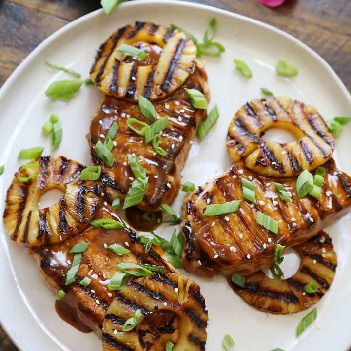 Grilled Hawaiian Pineapple Pork Chops