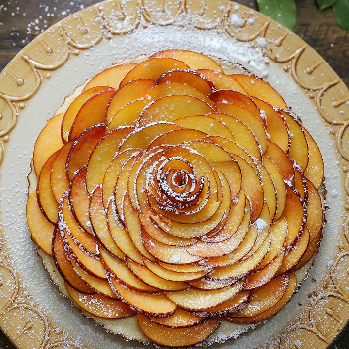 Creamy Peach and Honey Tart