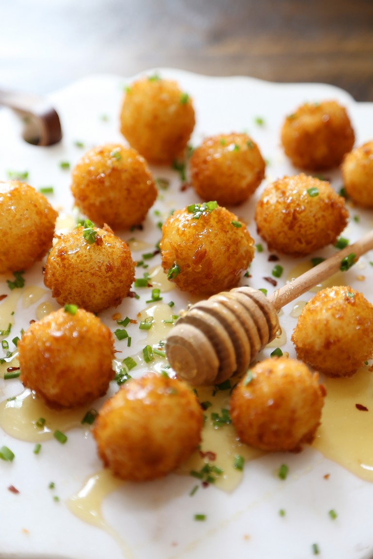 Crispy Goat Cheese Poppers with Honey The Comfort of Cooking