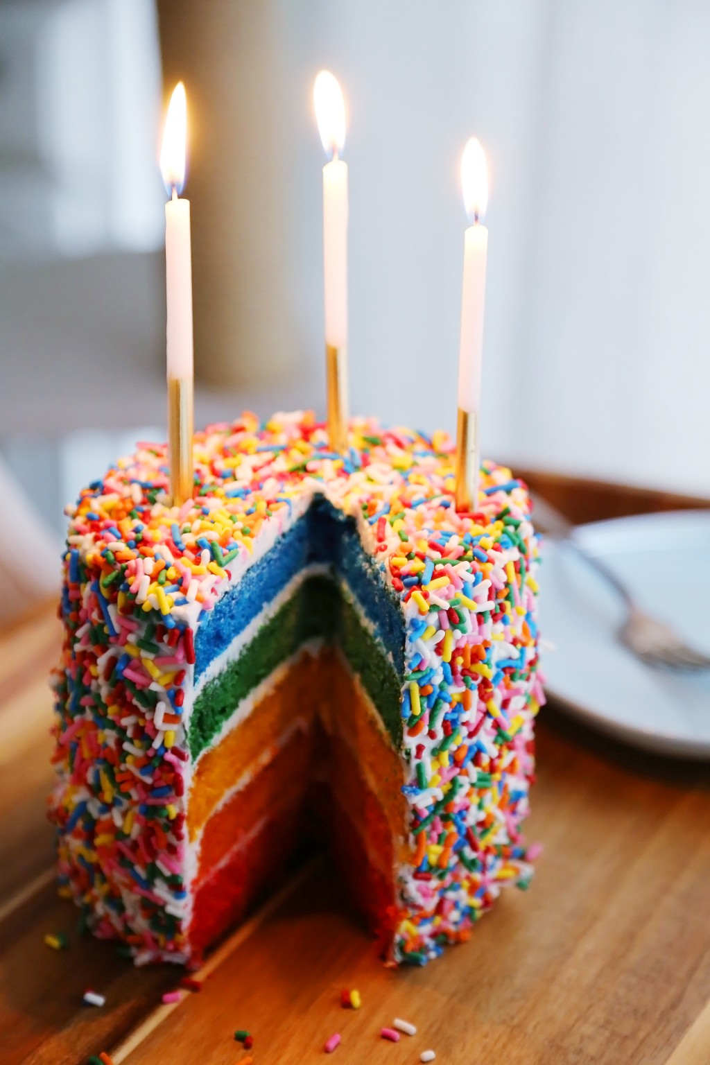 Easy Rainbow Cake The Comfort of Cooking