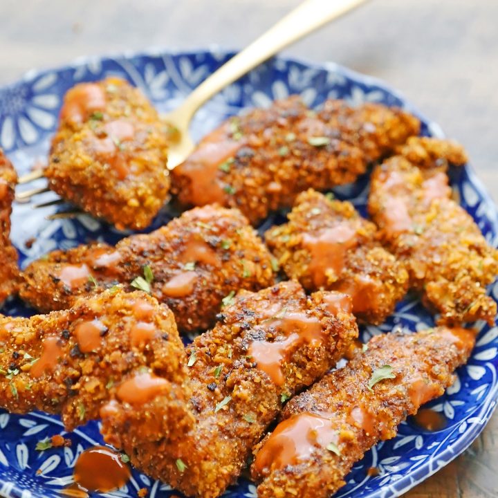 Cheddar Ranch Chicken Tenders with Honey Mustard Sauce
