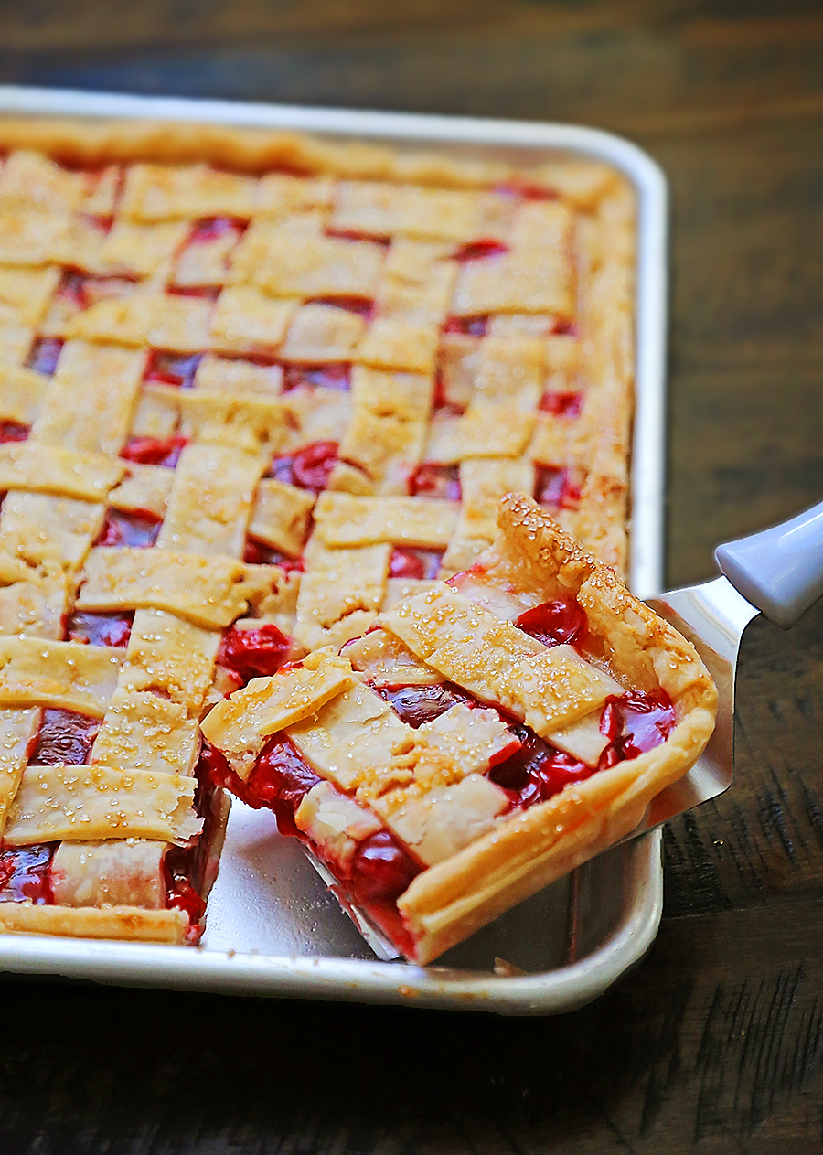 3-Ingredient Slab Cherry Pie