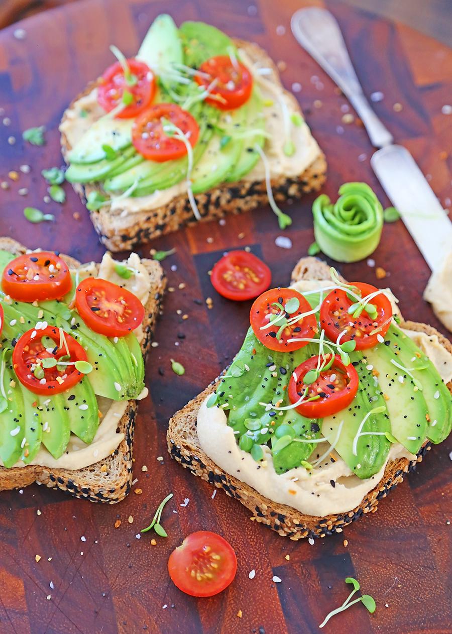 5-Minute Hummus Avocado Toast