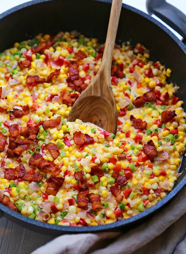 Creamy Confetti Corn with Bacon The Comfort of Cooking