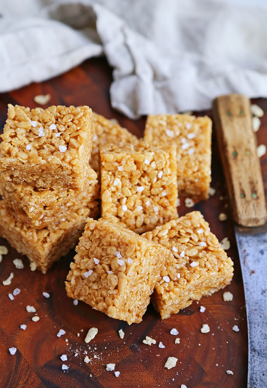 Salted Brown Butter Rice Krispies Treats