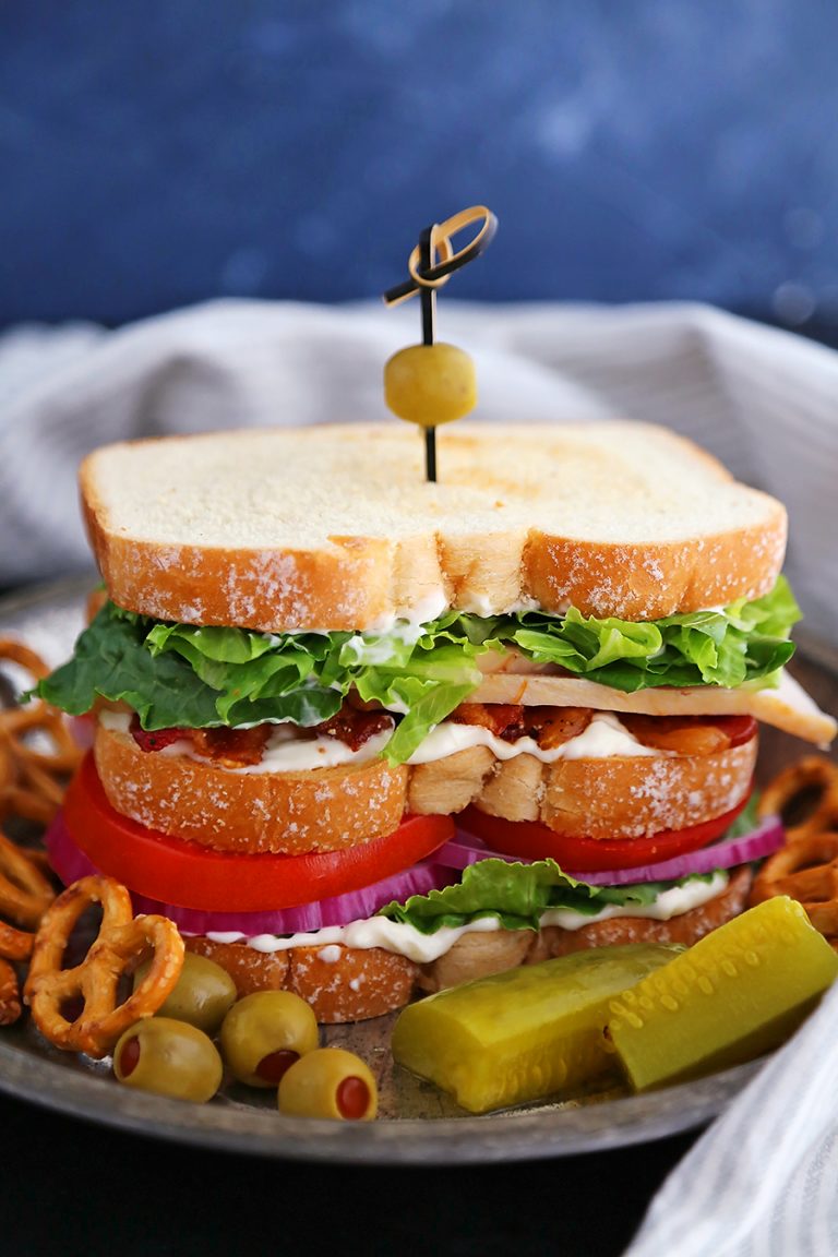 The Ultimate Turkey Bacon Club Sandwich The Comfort of Cooking