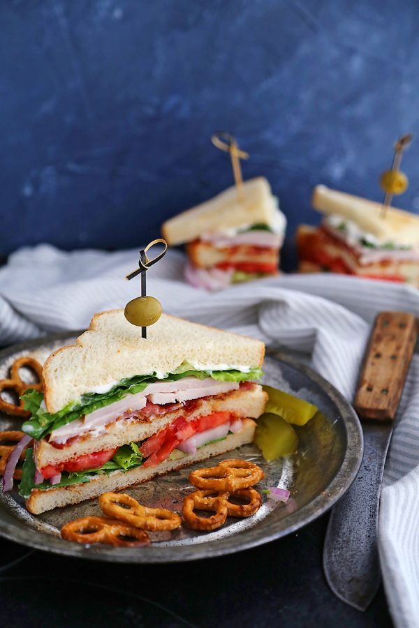 The Ultimate Turkey Bacon Club Sandwich The Comfort of Cooking