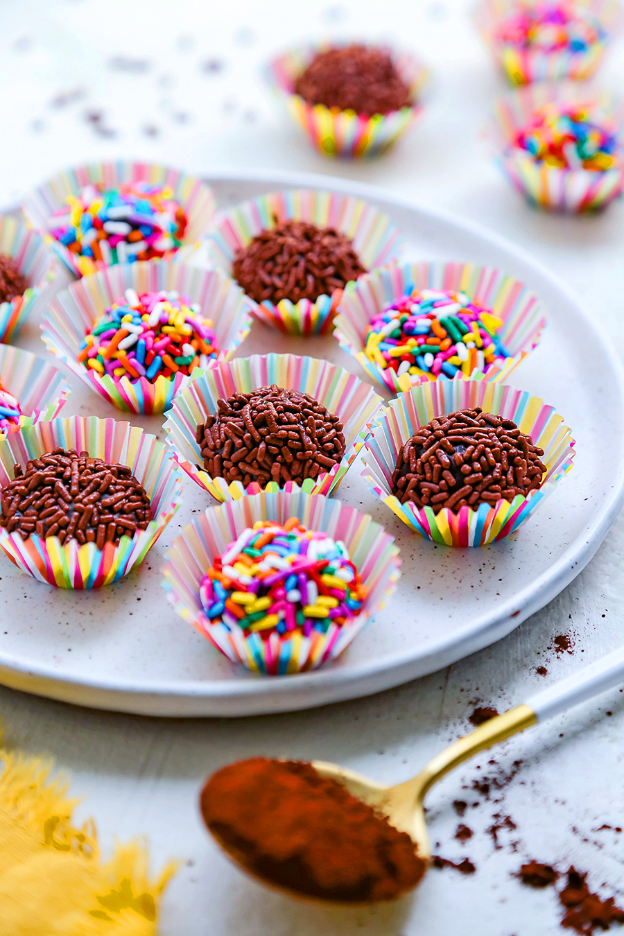 Traditional Brigadeiros {Brazilian Fudge Balls}