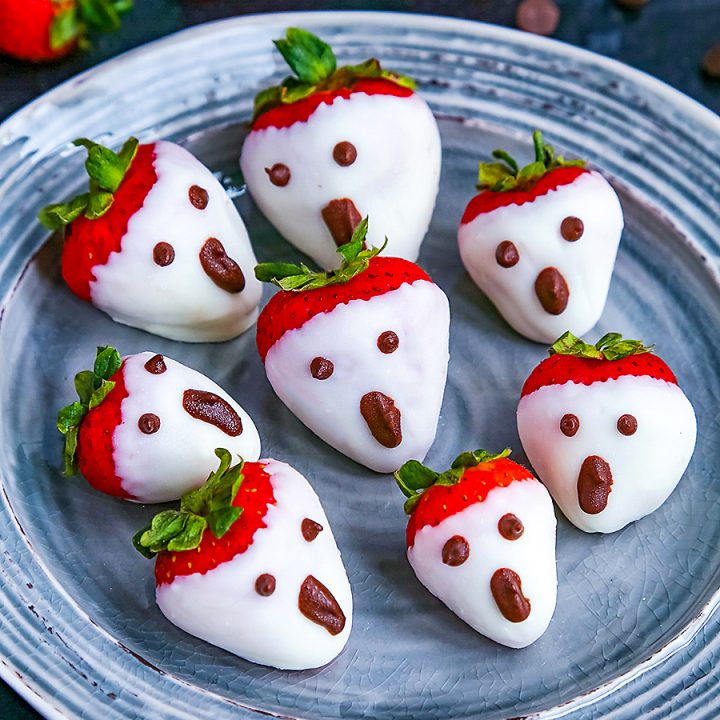 Easy Strawberry Ghosts