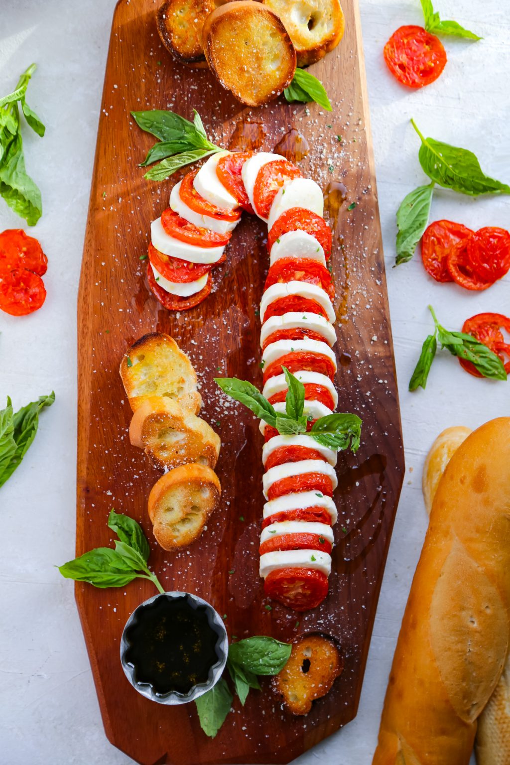 Candy Cane Caprese Board The Comfort of Cooking
