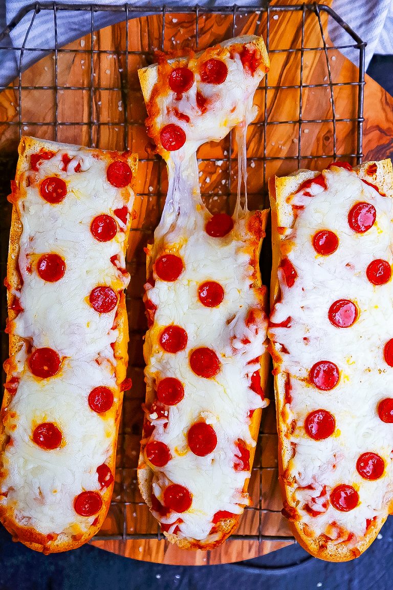 Easy French Bread Pizzas The Comfort of Cooking