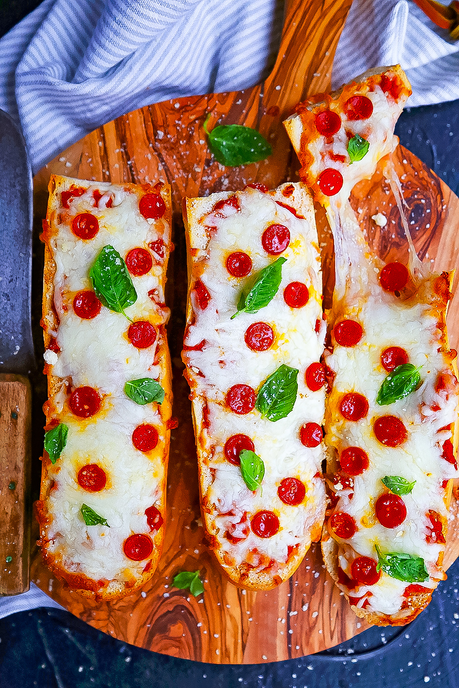 Easy French Bread Pizzas