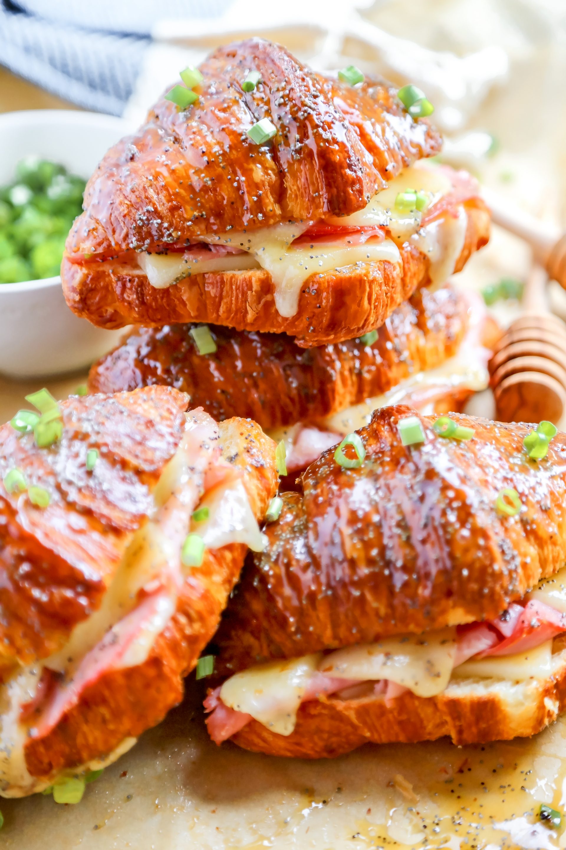Baked Ham and Cheese Croissants The Comfort of Cooking