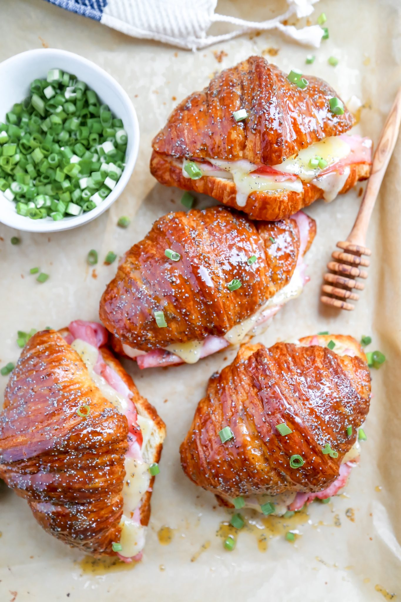 Baked Ham and Cheese Croissants The Comfort of Cooking