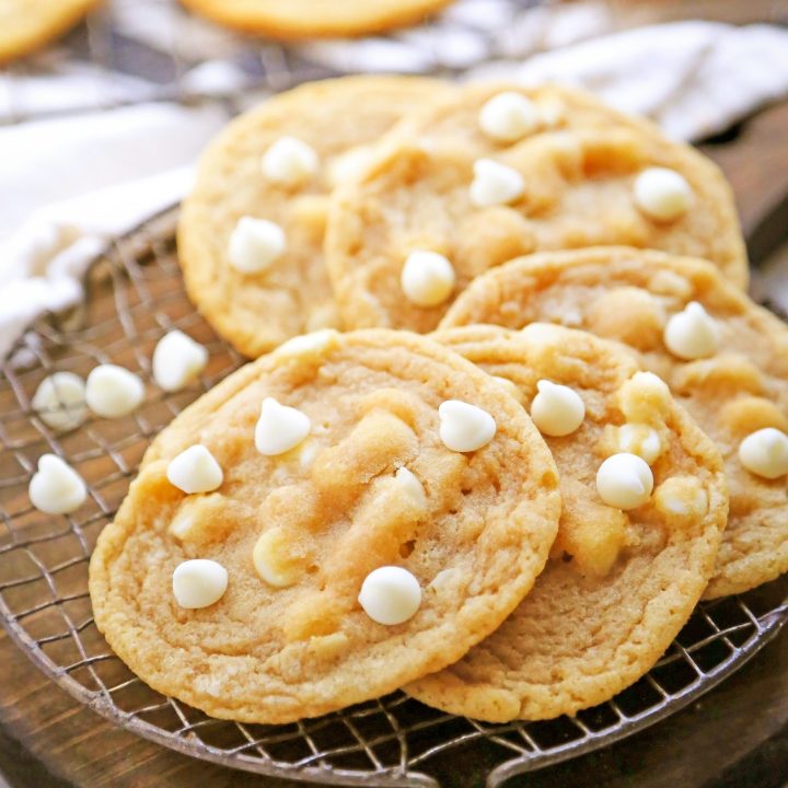 Soft & Chewy White Chocolate Macadamia Nut Cookies