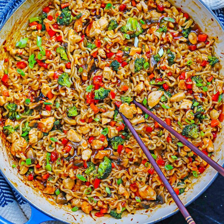 Easy Chicken Ramen with Veggies