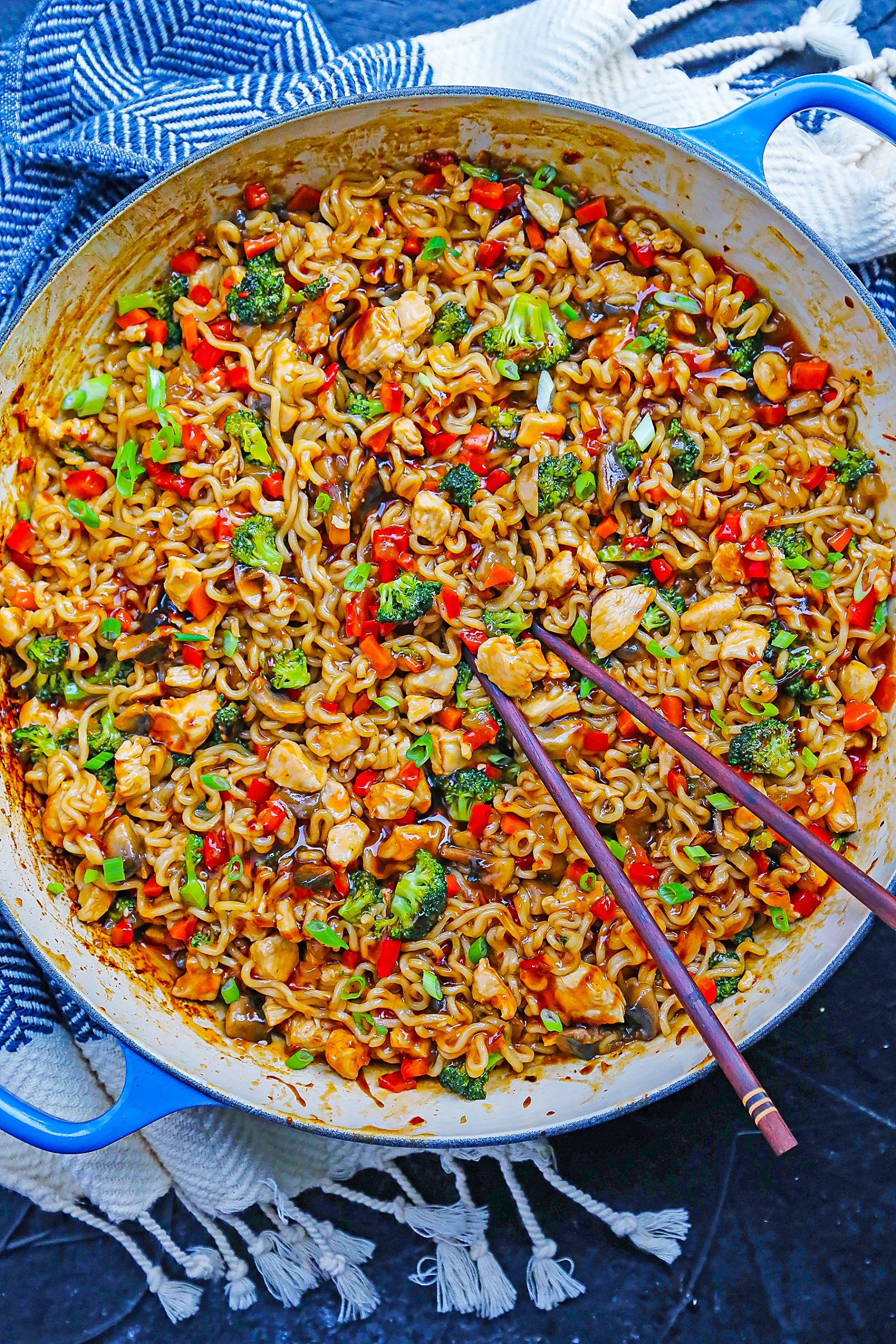 Easy Chicken Ramen with Veggies