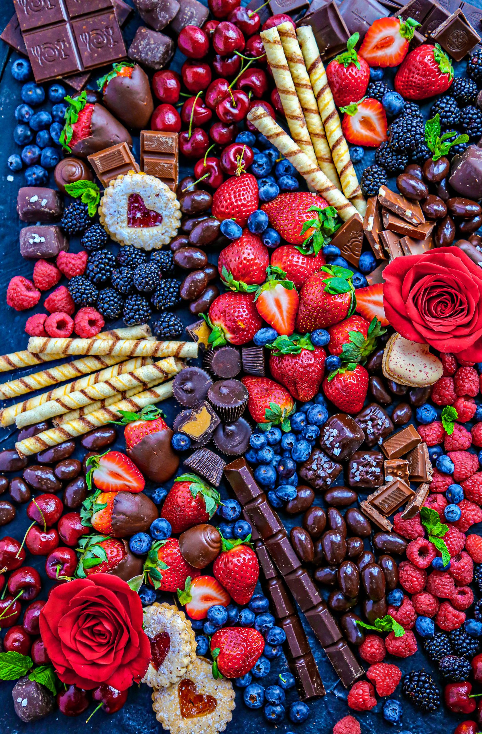 Chocolate & Fruit Dessert Board