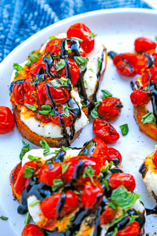 Caprese Whipped Ricotta Toast – The Comfort of Cooking