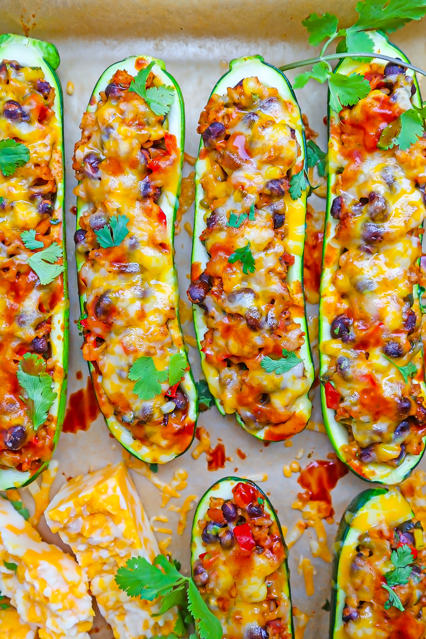 Mexican Burrito Zucchini Boats