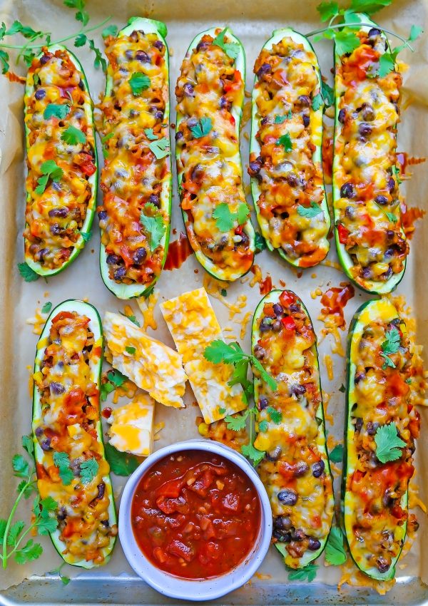 Mexican Burrito Zucchini Boats The Comfort of Cooking