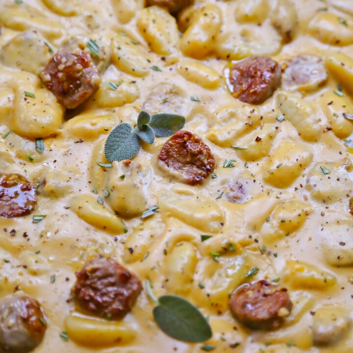 Creamy Sausage + Butternut Squash Gnocchi